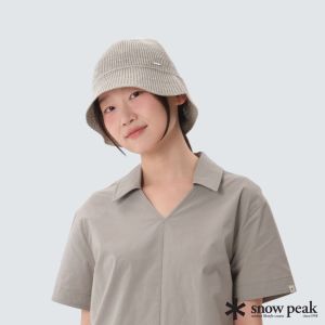 Snow Peak 女 夏季針織帽 橄欖綠