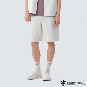 Snow Peak 男 牛仔短褲 象牙白