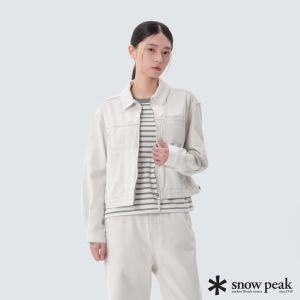 Snow Peak 女 女款牛仔外套 象牙白