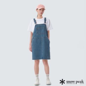 Snow Peak 女 女款牛仔吊帶裙 藍
