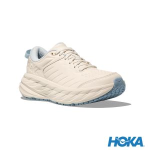 HOKA 男 Bondi SR 休閒鞋 大理石白/雲雨白