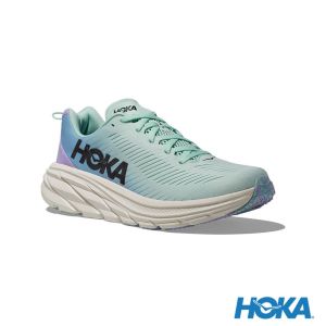 HOKA 女 Rincon 3 寬楦 路跑鞋 太平洋藍/清新藍