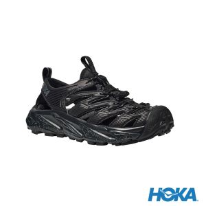 HOKA Hopara 健行涼鞋 黑/城堡岩灰