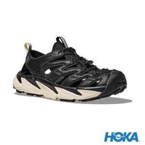 HOKA Hopara 健行涼鞋 黑/大理石白