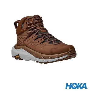 HOKA 男 Kaha 2 Goretex 登山鞋 深棕/迷霧灰