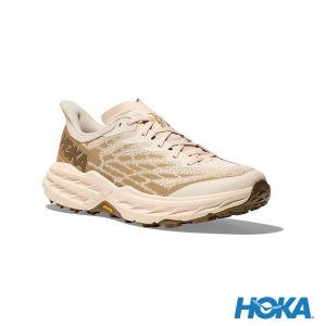 HOKA 男 Speedgoat 5 越野鞋 香草白/小麥色