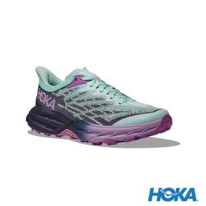 HOKA 女 Speedgoat 5 寬楦 越野鞋 海洋藍/紫