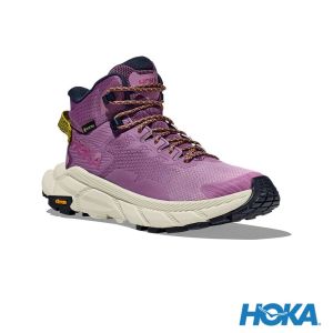 HOKA 女  Trail Code Goretex  登山鞋 紫/青瓷