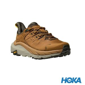 HOKA 男 Kaha 2 Low Goretex 登山鞋 黃褐/灰綠