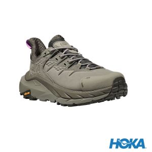 HOKA 女 Kaha 2 Low Goretex 登山鞋 石板灰/灰綠