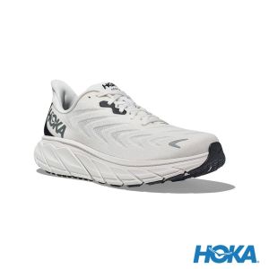 HOKA 男 Arahi 6 寬楦 路跑鞋 香檳白/鐵灰