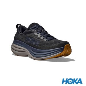 HOKA 男 Bondi 8 路跑鞋 黑/鐵礦灰