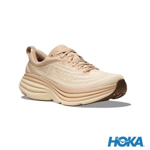 HOKA 男 Bondi 8 路跑鞋 流沙色/香草白