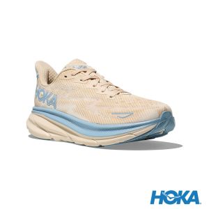 HOKA 女 Clifton 9 路跑鞋 橡木色/大理石白
