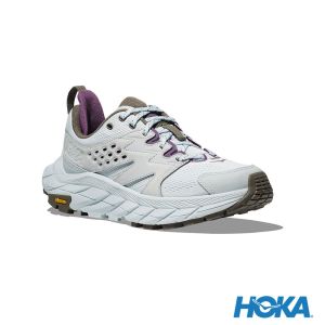 HOKA 女 Anacapa Breeze Low 健行鞋 迷幻藍/石灰