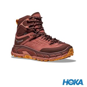 HOKA Tor Ultra Hi 登山鞋 香料棕/辣椒紅