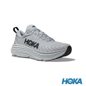 HOKA 男 Gaviota 5 寬楦 路跑鞋 雲雨灰/鐵灰