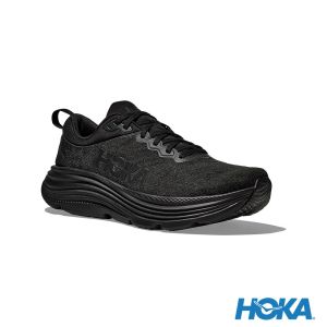 HOKA 女 Gaviota 5 寬楦 路跑鞋 黑