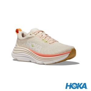 HOKA 女 Gaviota 5 寬楦 路跑鞋 香草白/蛋奶酒白
