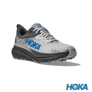 HOKA 男 Challenger 7 寬楦 全地形鞋 灰/HOKA藍
