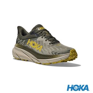 HOKA 男 Challenger 7 寬楦 全地形鞋 橄欖綠