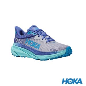 HOKA 女 Challenger 7 寬楦 全地形鞋 靛藍