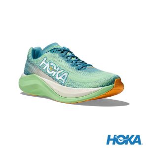 HOKA 男 Mach X 路跑鞋 藍/萊姆綠