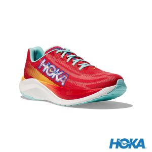 HOKA 女 Mach X 路跑鞋 櫻桃紅/黛藍