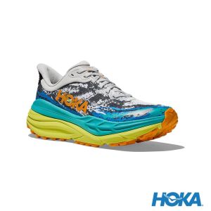 HOKA 女 Stinson 7 全地形鞋 白/月見草黃