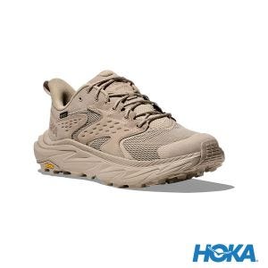 HOKA 男 Anacapa 2 Low Goretex登山鞋 亞麻/燕麥奶色