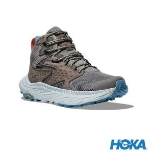 HOKA 男 Anacapa 2 Mid Goretex 登山鞋 太空灰/迷幻藍