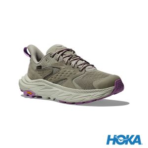 HOKA 女 Anacapa 2 Low Goretex 登山鞋 灰綠/青瓷