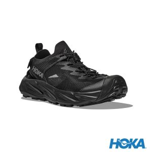 HOKA 男 Hopara 2 健行涼鞋 黑