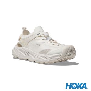 HOKA 男 Hopara 2 健行涼鞋 白