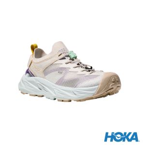 HOKA 女 Hopara 2 健行涼鞋 大理石白/雪白