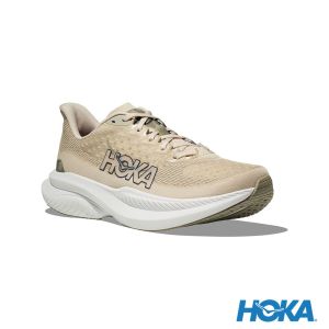 HOKA 男 Mach 6 路跑鞋 燕麥奶色/灰綠