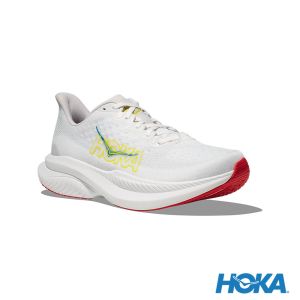 HOKA 男 Mach 6 路跑鞋 白/雲雨灰