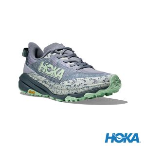 HOKA 女 Speedgoat 6 寬楦 越野鞋 月光藍/雷雲藍