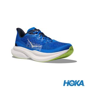 HOKA 男 Mach 6 寬楦 路跑鞋 鈷藍色/海軍藍
