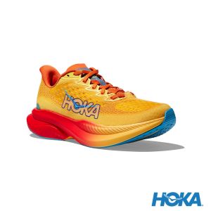 HOKA 男 Mach 6 寬楦 路跑鞋 罌粟黃/南瓜橘