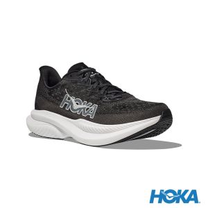 HOKA 女 Mach 6 寬楦 路跑鞋 黑/白