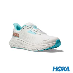 HOKA 女 Arahi 7 寬楦 路跑鞋 霜白色/玫瑰金