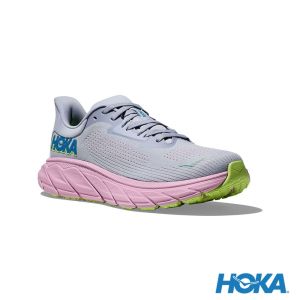 HOKA 女 Arahi 7 寬楦 路跑鞋 海鷗灰/粉色