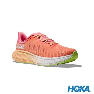 HOKA 女 Arahi 7 寬楦 路跑鞋 木瓜粉/珊瑚紅