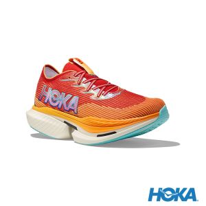 HOKA Cielo X1 櫻桃紅/曜日黃