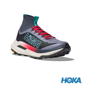 HOKA 女 Tecton X 3 越野鞋 暴雨藍/櫻桃紅
