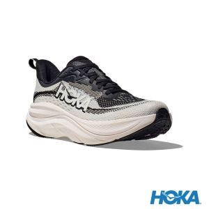 HOKA 女 Skyflow 寬楦 路跑鞋 黑/白