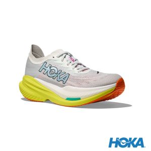 HOKA 男 Mach X 2 路跑鞋 霜白色/柑橘黃