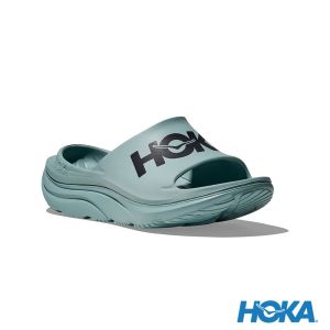 HOKA Ora Athletic Slide恢復拖鞋 水晶藍/黑