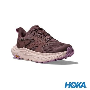 HOKA 女 Anacapa 2 Low Goretex 寬楦 登山鞋 深棕/藍紫